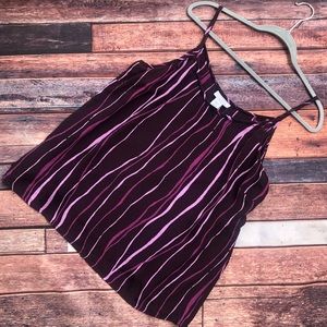 🌵 3/$10 Avenue | 18/20 | purple stripes camisole